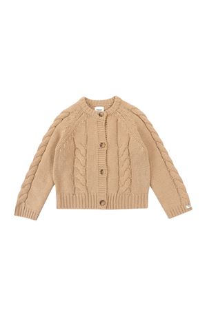 Cardigan beige in misto lana merino DONSJE KIDS | 407080000073